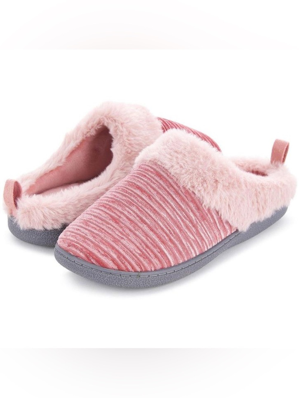 Floopi Women's Ruby Ruched Clogs Slippers - pink - size S - new